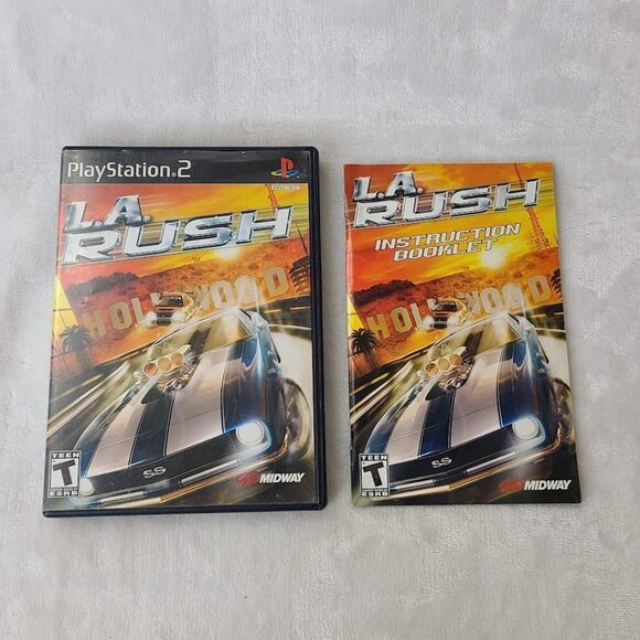 LA Rush PlayStation 2 PS2 Replacement Case and Manual Only No Game Disc - Picture 3 of 7